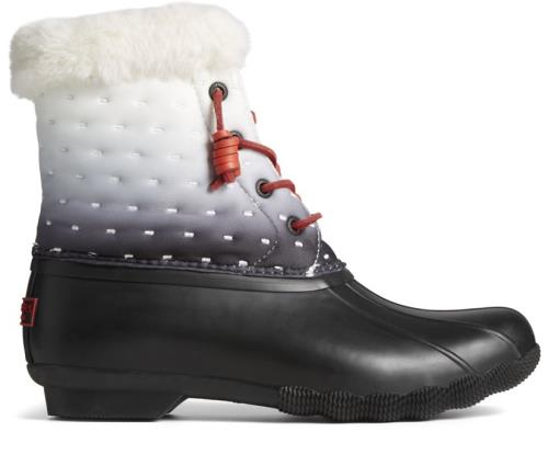 Sperry Saltwater Shibori Duck Boots Black | ZLC-087152